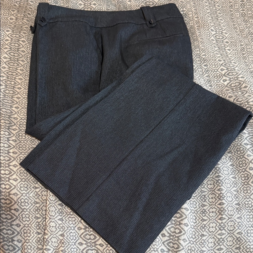 Navy Textured Pants Loft Julie Trouser